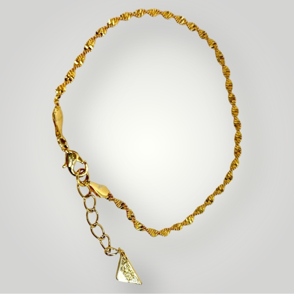 SHINE by Sterling Forever Runs Chain Bracelet 8.5” Adjustable
